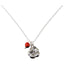 Adjustable Silver Tone Good Luck Charm Necklace w/ Huayruro Red & Black Seed Beads 16" - 18" - EvelynBrooksDesigns