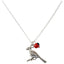 Adjustable Silver Tone Good Luck Charm Necklace w/ Huayruro Red & Black Seed Beads 16" - 18" - EvelynBrooksDesigns