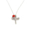 Adjustable Silver Tone Good Luck Charm Necklace w/ Huayruro Red & Black Seed Beads 16" - 18" - EvelynBrooksDesigns
