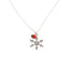 Adjustable Silver Tone Good Luck Charm Necklace w/ Huayruro Red & Black Seed Beads 16" - 18" - EvelynBrooksDesigns