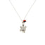 Adjustable Silver Tone Good Luck Charm Necklace w/ Huayruro Red & Black Seed Beads 16" - 18" - EvelynBrooksDesigns