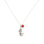 Adjustable Silver Tone Good Luck Charm Necklace w/ Huayruro Red & Black Seed Beads 16" - 18" - EvelynBrooksDesigns