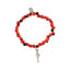 Ballerina Dance Shoe Charm Stretchy Bracelet w/Meaningful Good Luck, Prosperity, Love Huayruro Seeds