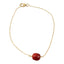 Classic Adjustable Bracelet with Red Good Luck Seed Beads 6.5