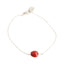 Classic Adjustable Bracelet with Red Good Luck Seed Beads 6.5"-7.5" - EvelynBrooksDesigns