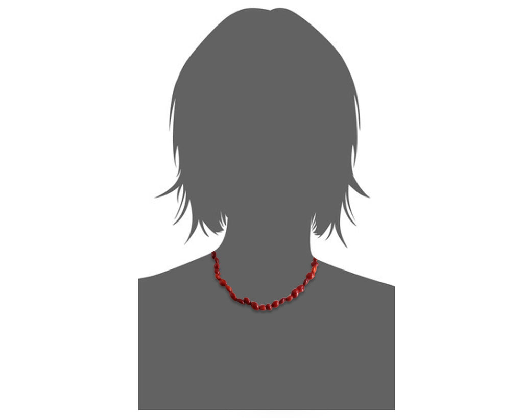 Classic Red Good Luck Necklace for Women w/Meaningful Seed Beads 16"-18" - EvelynBrooksDesigns