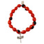Dragonfly Dance Charm Stretchy Bracelet w/Meaningful Good Luck, Prosperity, Love Huayruro Seeds