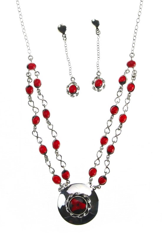 Exotic Half Me Rainfall Sterling Silver Set - EvelynBrooksDesigns