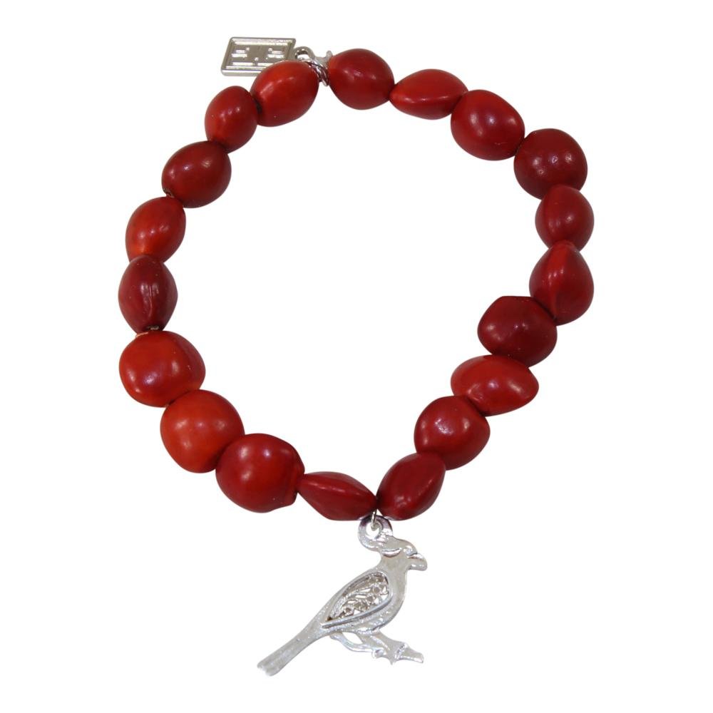 Filigree Stretchy Meaningful Bracelets with Good Luck Seeds Beads 6.5"-7.5" - EvelynBrooksDesigns