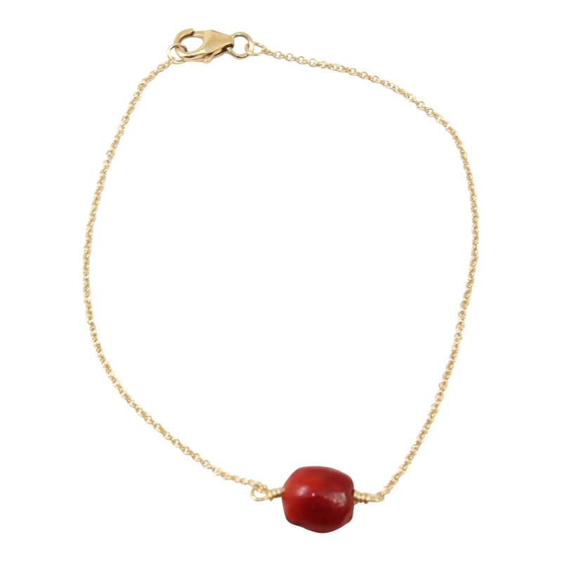 Classic “Ecofriendly” Adjustable Red Necklace for Women w/Meaningful Seed  Beads 18”-20”