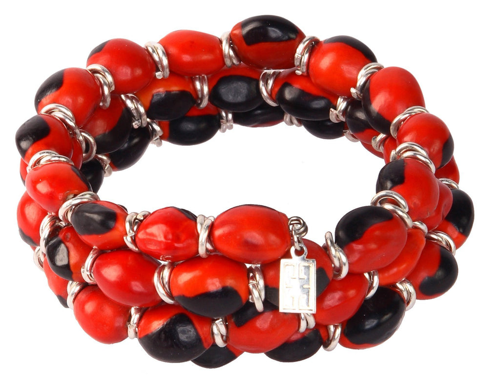 Good Luck Ecofriendly Adjustable Wrap Bracelet for Women w/Meaningful Seed Beads - EvelynBrooksDesigns