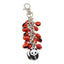 Good Luck Meaningful Keychains Red & Black Seed Beads L:3" - EvelynBrooksDesigns