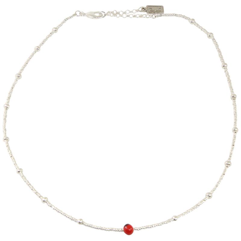 Good Luck Sterling Silver Chocker Necklace 16"-18" - EvelynBrooksDesigns