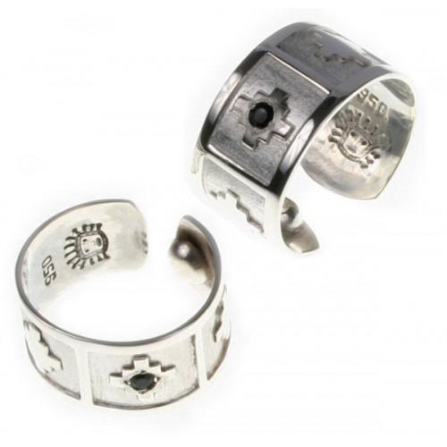 Inka Cross “Chakana” Peruvian Inspired Love Exchange Unisex Sterling Silver Rings - EvelynBrooksDesigns