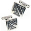 “Moschik” Peruvian Inspired Geometric Sterling Silver Cufflinks