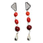 Peruvian Inspired Jewelry Design Inka Cross “Chakana” Long Drop Dangle Earrings 2.5