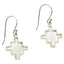 Peruvian Inspired Jewelry Design Inka Cross “Chakana” Long Drop Dangle Earrings - EvelynBrooksDesigns