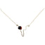 Peruvian Inspired Minimal Pendant for Women w/Meaningful Peruvian Huayruro Seed Bead  16”-18”