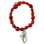 Scorpio Charm Stretchy Bracelet w/Meaningful Good Luck, Prosperity, Love Huayruro Seeds