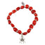 Spider Charm Stretchy Bracelet w/Meaningful Good Luck, Prosperity, Love Huayruro Seeds