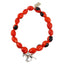 Spider Charm Stretchy Bracelet w/Meaningful Good Luck, Prosperity, Love Huayruro Seeds