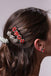 Stylish & Elegant Bridal Hair Clip Accesories w/Meaningful Huayruro Seed Beads - EvelynBrooksDesigns