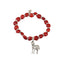 Zebra Charm Stretchy Bracelet w/Meaningful Good Luck, Prosperity, Love Huayruro Seeds