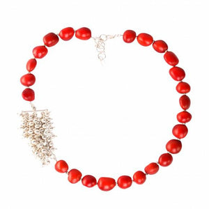 Adjustable Rainfall Necklace with Meaningful Good Luck Seed Beads - EvelynBrooksDesigns