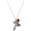 Adjustable Silver Tone Good Luck Charm Necklace w/ Huayruro Red & Black Seed Beads 16" - 18" - EvelynBrooksDesigns