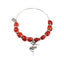 Ballerina Dancer Gift Adjustable Bangle Bracelet for Women - Huayruro Red Seed Beads