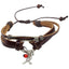 Cardinal Charm Adjustable Leather Bracelet for Women w/Huayruro Seed - EvelynBrooksDesigns