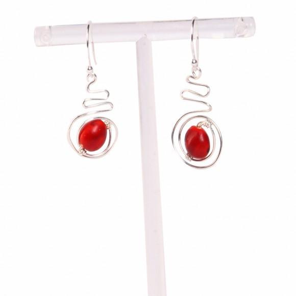 Dangle Drop Earrings for Women with Meaningful Good Luck Seed Beads - EvelynBrooksDesigns