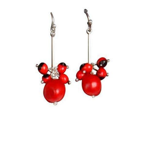 “Exotic” Dangle Drop Earrings for Women w/Meaningful Seed Beads - EvelynBrooksDesigns