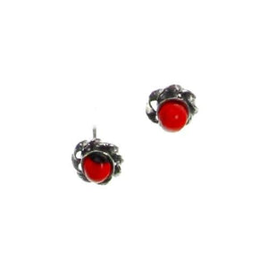 “Exotic” Sterling Silver Post Earrings with Meaningful Good Luck Seed Beads - EvelynBrooksDesigns