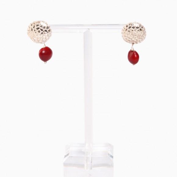 Good Luck Dangle Drop Red Earrings for Women w/Meaningful Seed Beads 1" - EvelynBrooksDesigns
