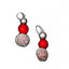 Good Luck Dangle Drop Red Earrings for Women w/Meaningful Seed Beads 2" - EvelynBrooksDesigns