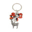 Good Luck Meaningful Keychains Red & Black Seed Beads L:3" - EvelynBrooksDesigns