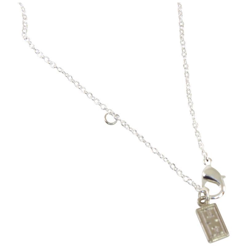 Good Luck Sterling Silver Chocker Necklace 16"-18" - EvelynBrooksDesigns