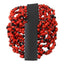 Good Luck Wrap Adjustable Stretchy Bracelet w/Red & Black Seed Beads 6.5