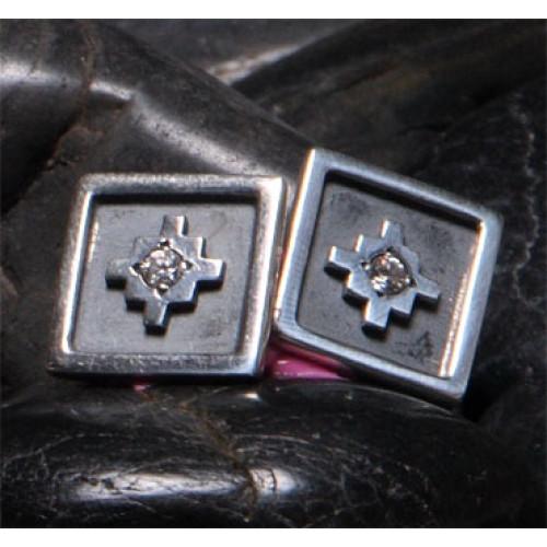 Inka Cross “Chakana” Peruvian Inspired Square Sterling Silver Cufflinks - EvelynBrooksDesigns