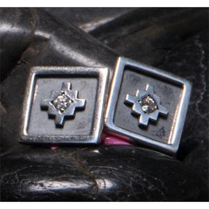 Inka Cross “Chakana” Peruvian Inspired Square Sterling Silver Cufflinks - EvelynBrooksDesigns