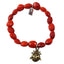 Ladybug Charm Stretchy Bracelet w/Meaningful Good Luck, Prosperity, Love Huayruro Seeds - EvelynBrooksDesigns