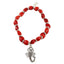 Passionate Scorpio Charm Stretchy Bracelet w/Meaningful Good Luck, Prosperity, Love Huayruro Seeds - EvelynBrooksDesigns