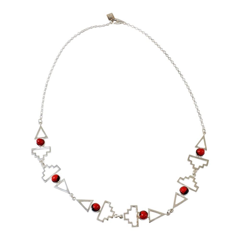 Peruvian Inspired Jewelry Design Inka Cross “Chakana” Pendant Necklace - EvelynBrooksDesigns