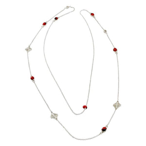 Peruvian Inspired Jewelry Design Inka Cross “Chakana” Pendant Necklace 60” - EvelynBrooksDesigns