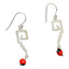 Peruvian Inspired Jewelry Design “Moschik” Long Drop Dangle Earrings - 1.5" - EvelynBrooksDesigns