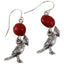 Remember ME Hummingbird Dangle Earrings For Women - Huayruro Red Seed - Handmade Jewelry