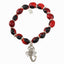 Scorpio Charm Stretchy Bracelet w/Meaningful Good Luck, Prosperity, Love Huayruro Seeds