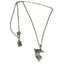 Sterling Silver/Gold Perú Filigree Adjustable Pendant/Necklace 16"-18" - EvelynBrooksDesigns