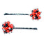 Stylish & Elegant Bridal Hair Pins w/Meaningful Huayruro Seed Beads